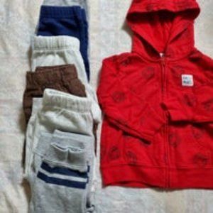 18 month baby boy Carter's Hoodie / Sweater / Jacket and Long Pants